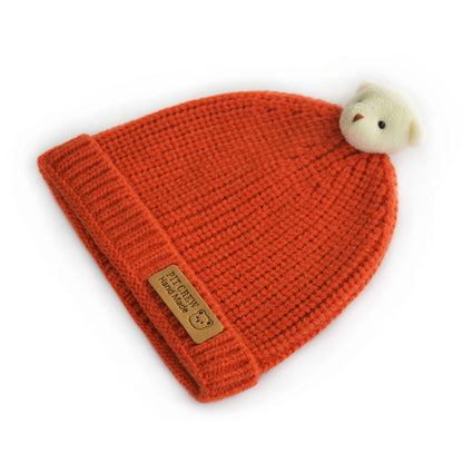 Children's Cat Brother Knitted Hat Cute Three-dimensional Kids' Headwear