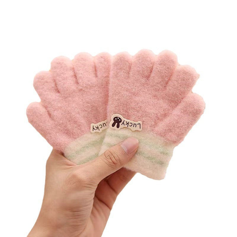 Children's Keep Warm Winter Toddler Thickened Cute Gloves