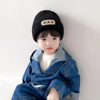 Hat Infant Woolen Warm Knitted Boys Kids' Headwear