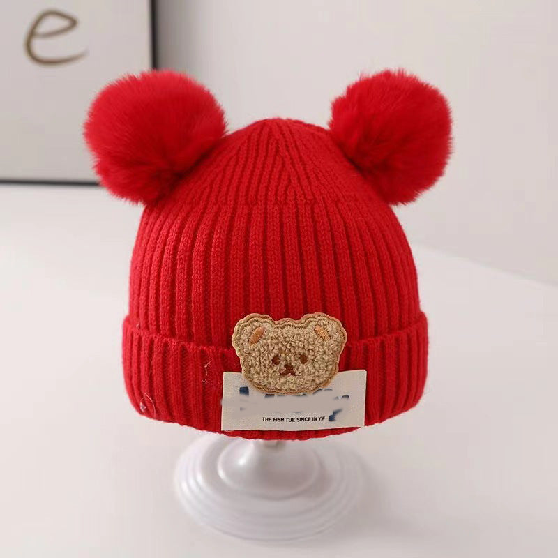 Super Cute Boy Woolen Knitted Warm Kids' Headwear