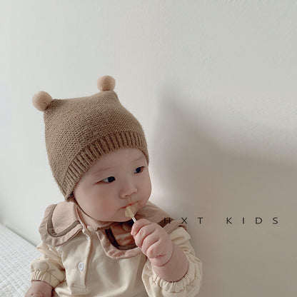 Super Cute Earmuffs Months Born Knitted Kids' Headwear