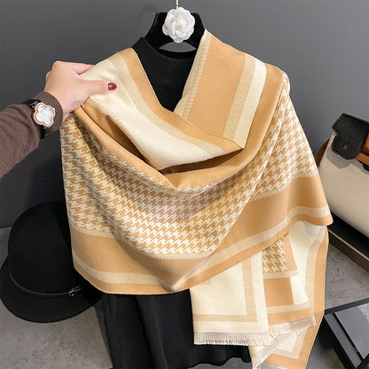 Women's Letter Artificial Cashmere Korean Jacquard Shawl Scarfs