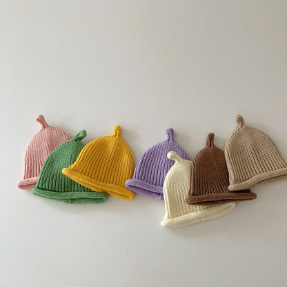 Color Small Woolen Hat Knitted Cute Kids' Headwear