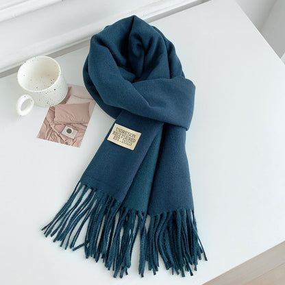 Women's Korean Style Double-sided Long Warm Fashionable Scarfs