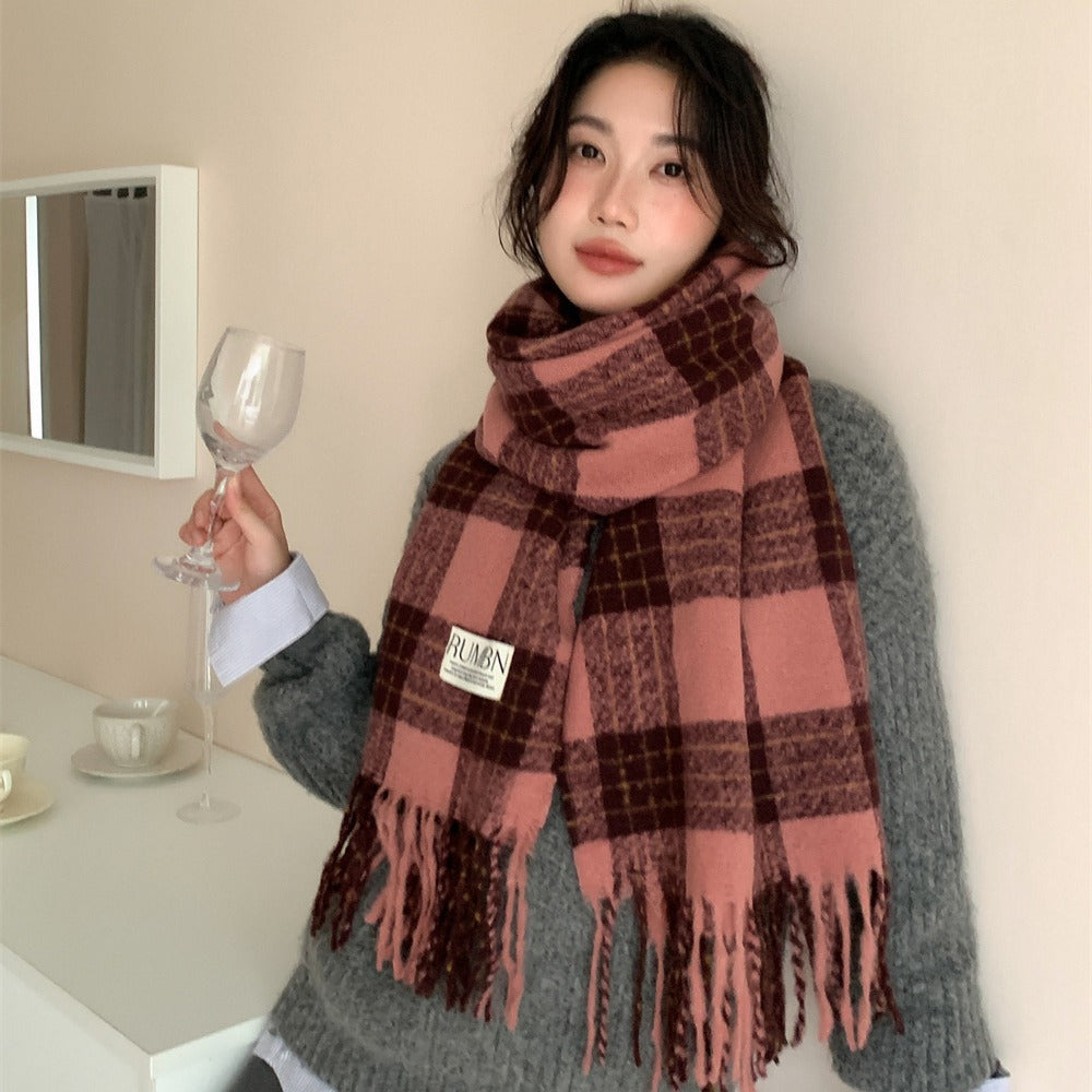 Women's Atmosphere Sense Artificial Cashmere Retro Warm Scarfs