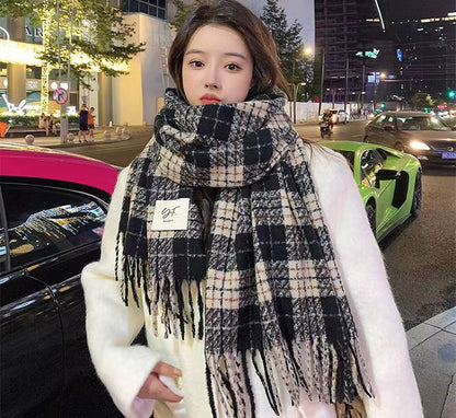 Women's & Men's For Winter High-grade Korean Style Shawl Thickened Scarfs