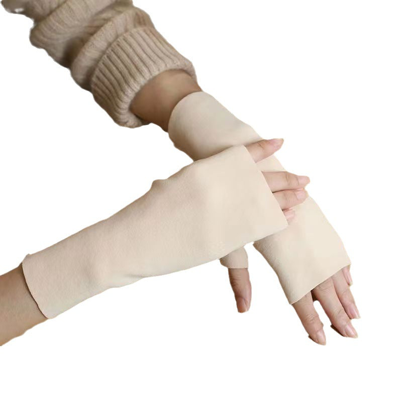 Women's & Men's Winter Self-heating Half Finger Touch Screen Gloves