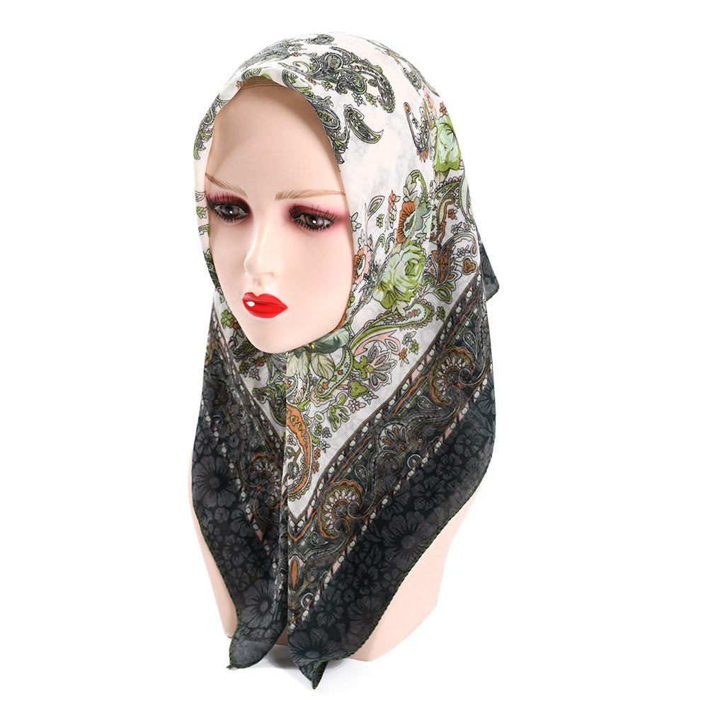 Women's Rayon Square Headscarf Greenhouse Dustproof Sun Scarfs