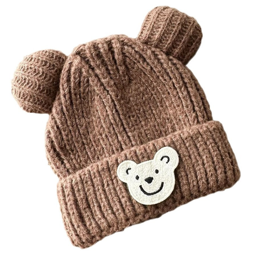 Children's Woolen Boy Knitted Hat Korean Winter Kids' Headwear