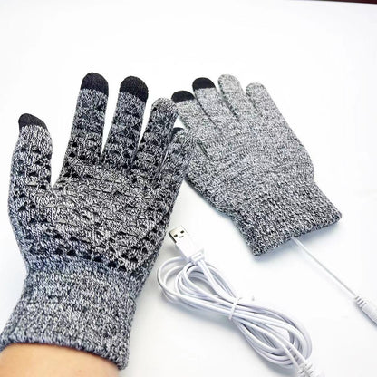 Women's & Men's Double Side Heating Palm Glue Point Gloves