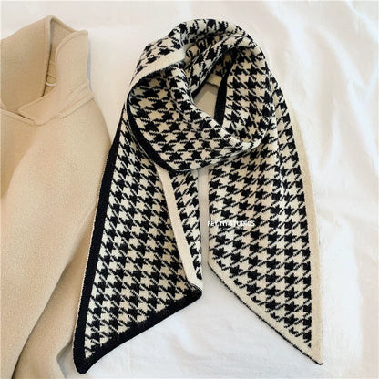 Women's & Men's Order With Wool Diagonal Striped Winter Scarfs