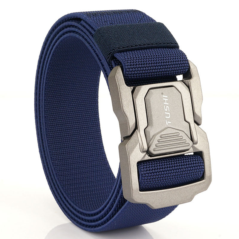 Men's Alloy Release Buckle Training Nylon Waistband Belts