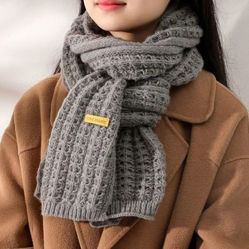 Women's Korean Style Thickened Warm Shawl Atmosphere Scarfs