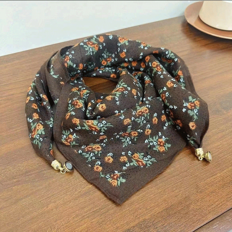 Fashionable Small Golden Balls Magnetic Buckle Scarfs