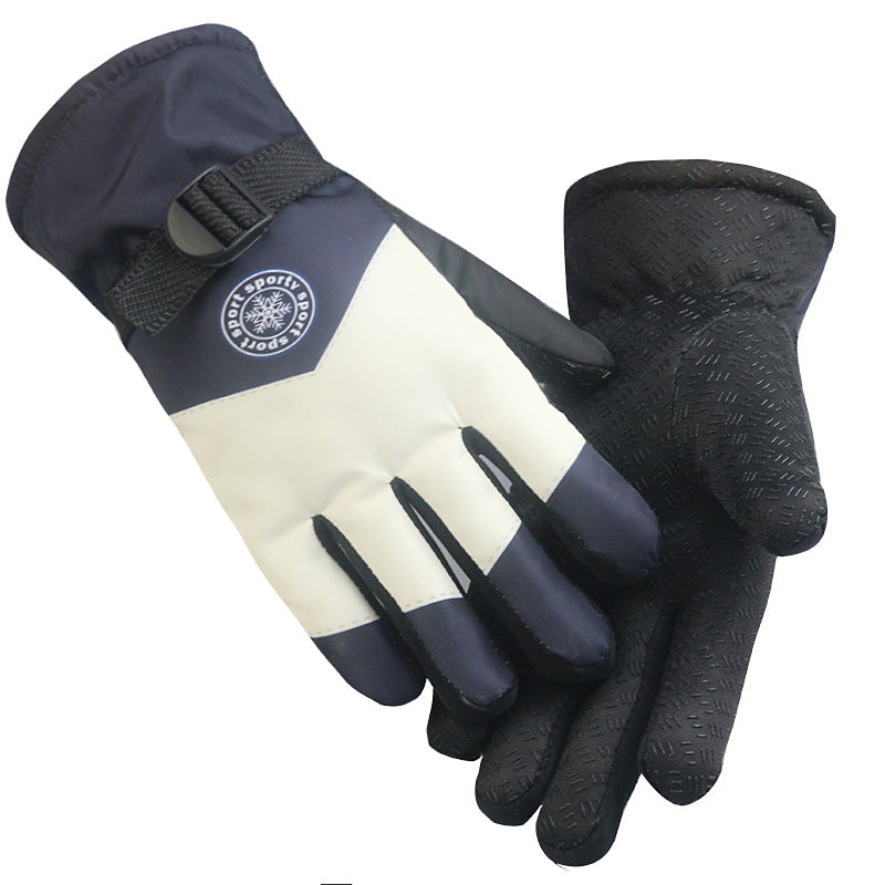 Women's & Men's Winter Full Finger Fleece-lined Thickened Warm Waterproof Touch Gloves