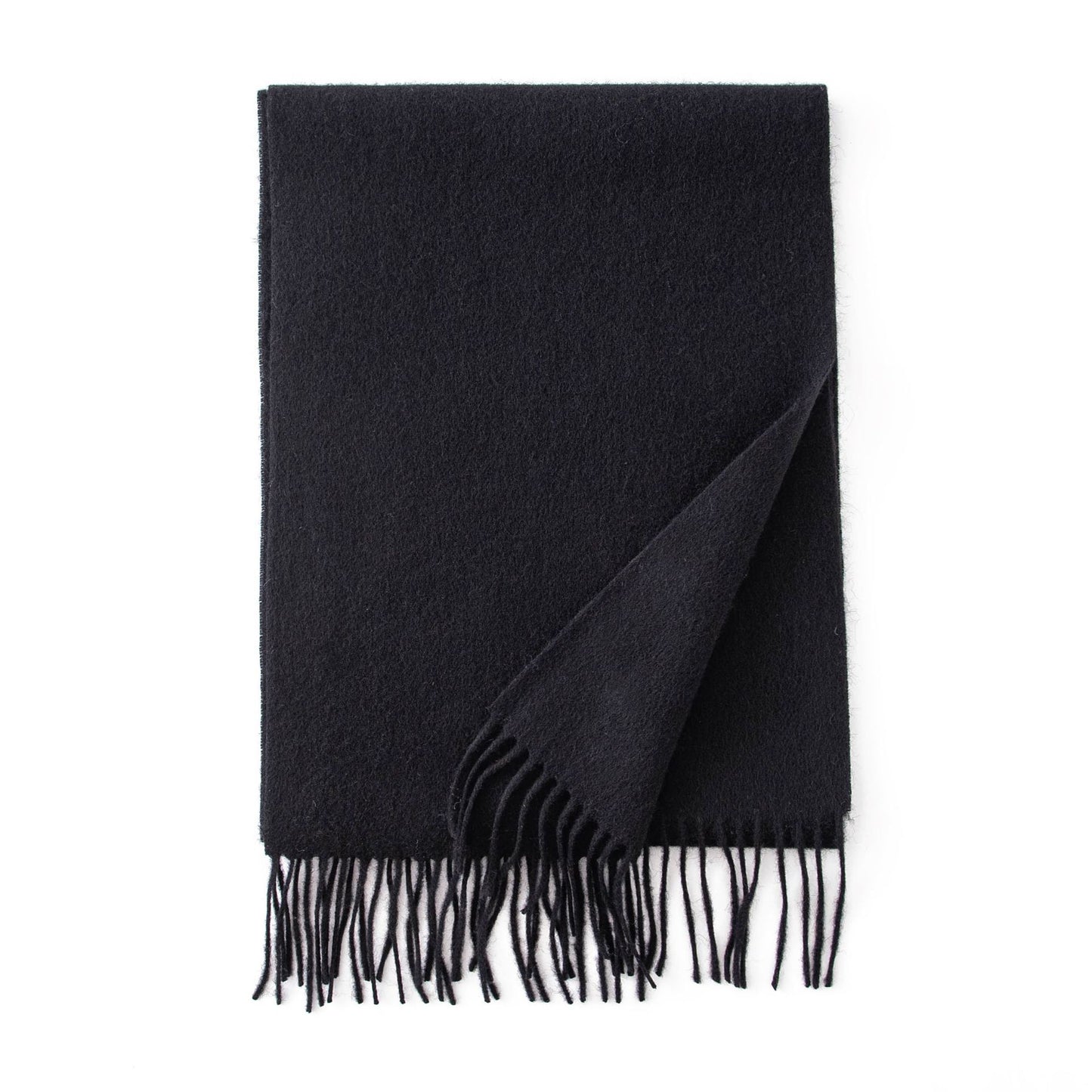 Women's Wool Solid Color Thickened Warm Shawl Scarfs