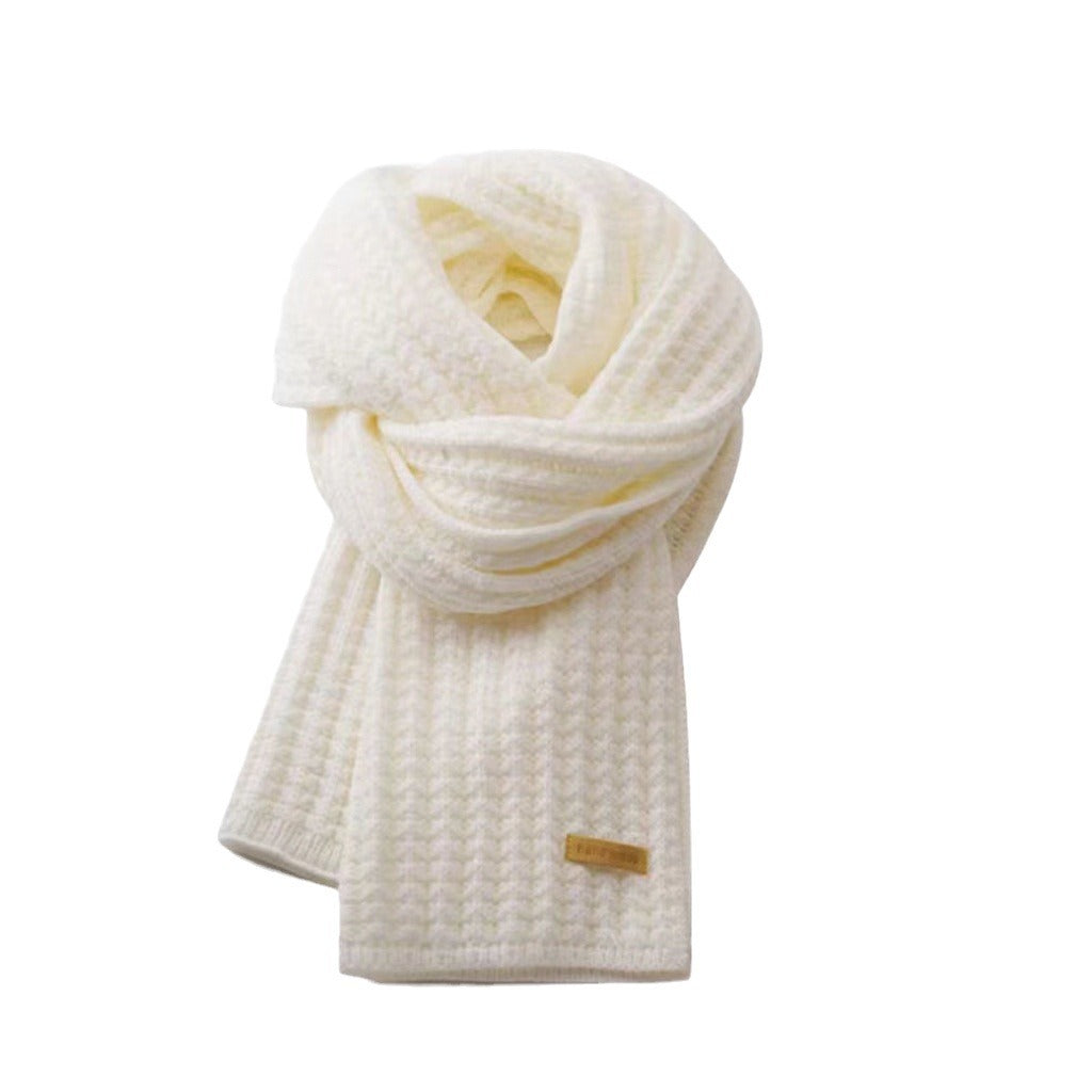 Women's Lengthened Windproof Solid Color Outdoor Sweet Scarfs