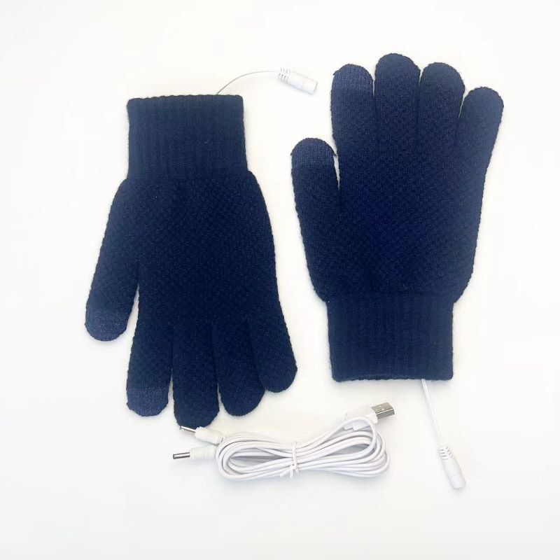 Men's Electric Heating Hand Warming Woven Gloves