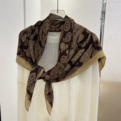 Korean Style Cotton Linen Thin Cape Scarfs