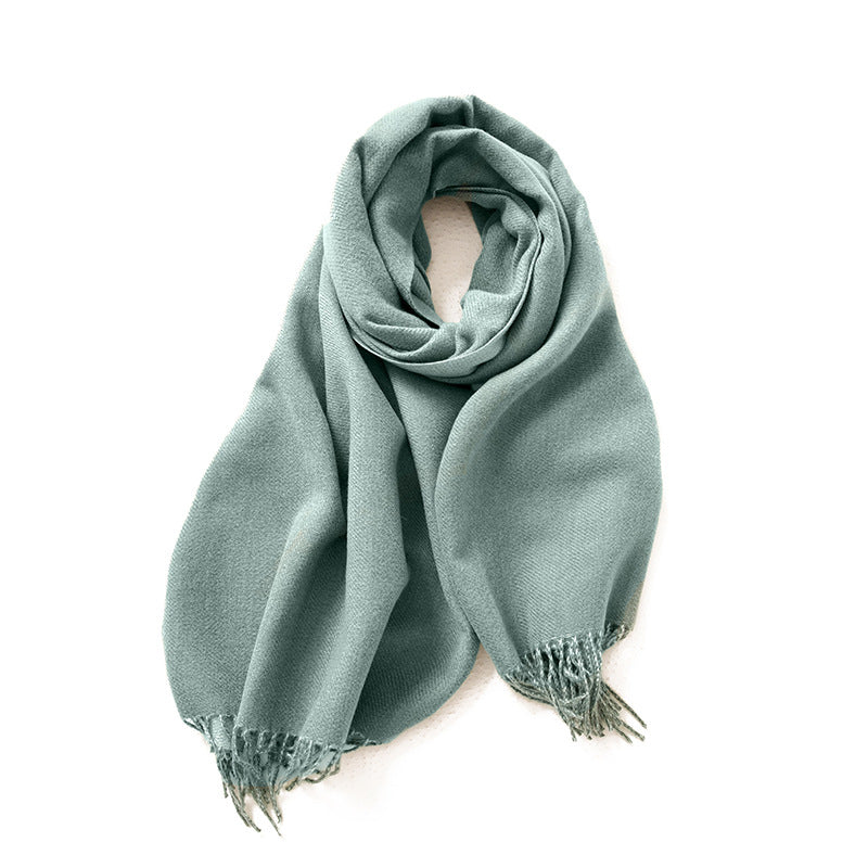 Women's Double-sided Solid Color Macaron Winter Fashion Scarfs