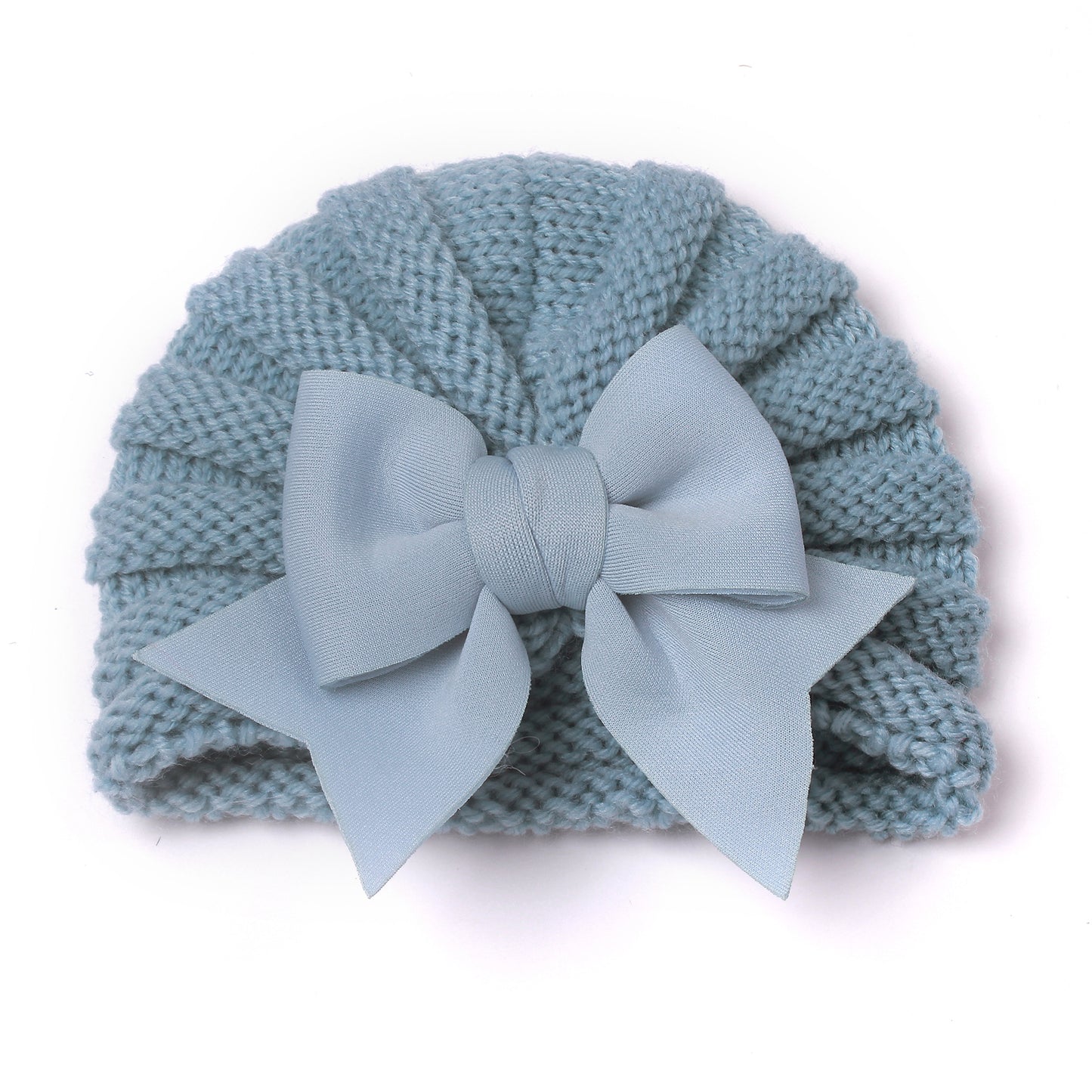 Children's Keep Warm Knitted Hat Bow Sleeve Kids' Headwear