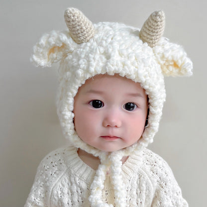 Female Male Super Cute Earflaps Warm Infant Kids' Headwear