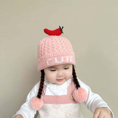 Wig Knitted Hat Travel Thermal Head Cover Kids' Headwear