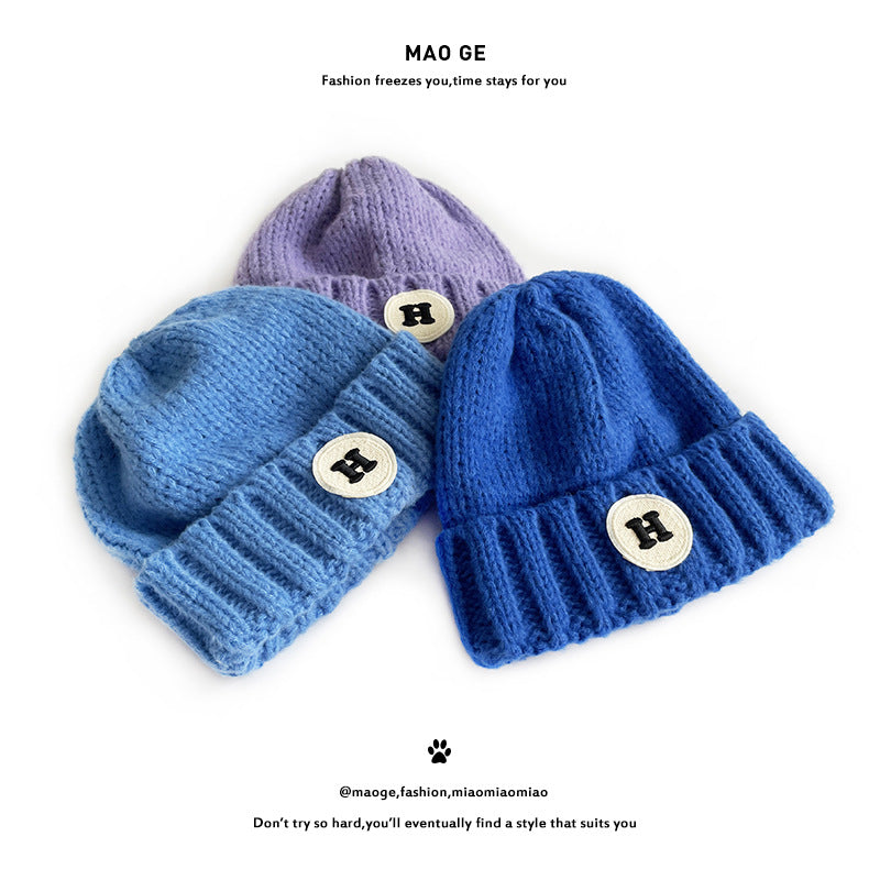 Brother Knitted Hat Warm Wool Boys Kids' Headwear