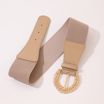 Women's Simple Waist Seal Fashion Elastic Plus Belts