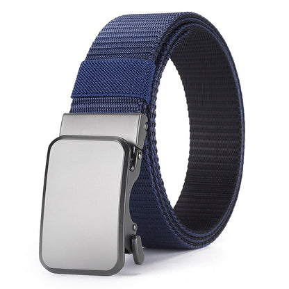 Men's Alloy Buckle Automatic Double-sided Stripe Body Belts