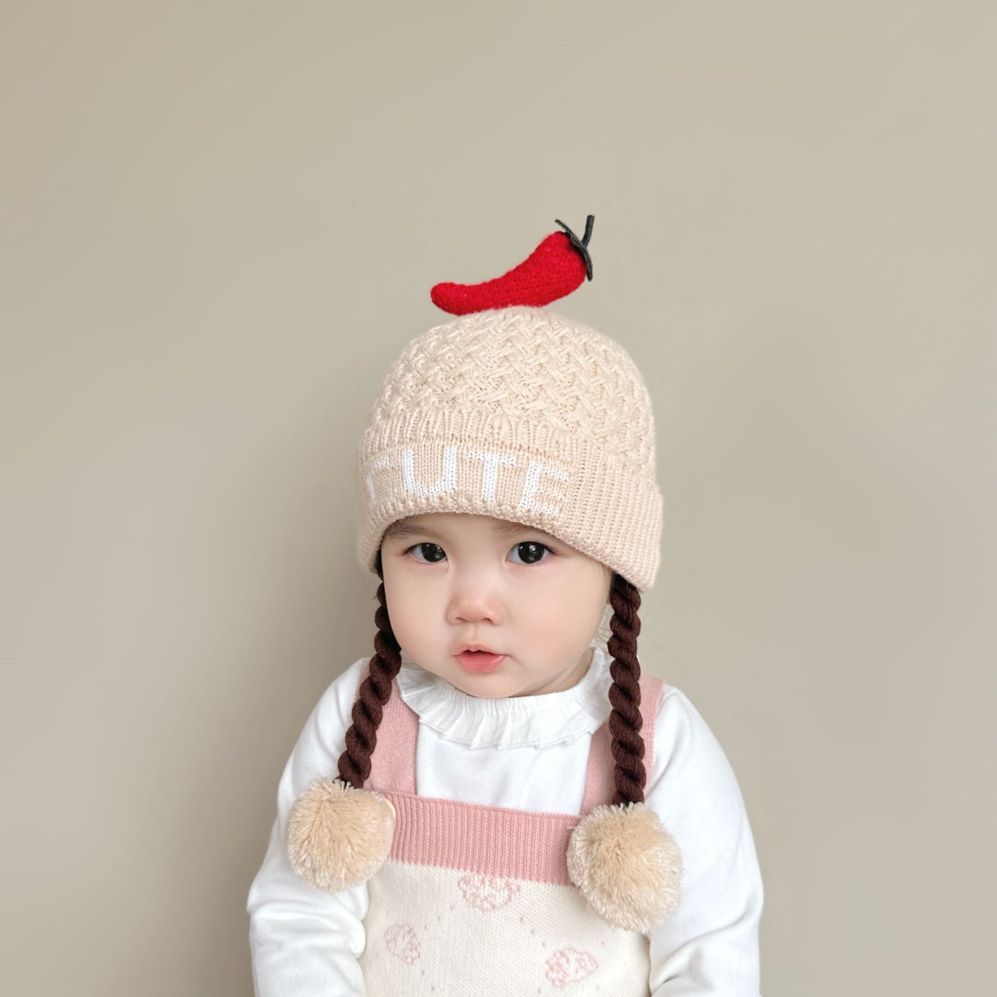 Wig Knitted Hat Travel Thermal Head Cover Kids' Headwear