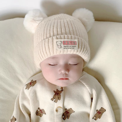 Hat Super Cute Born Beanie Male Kids' Headwear