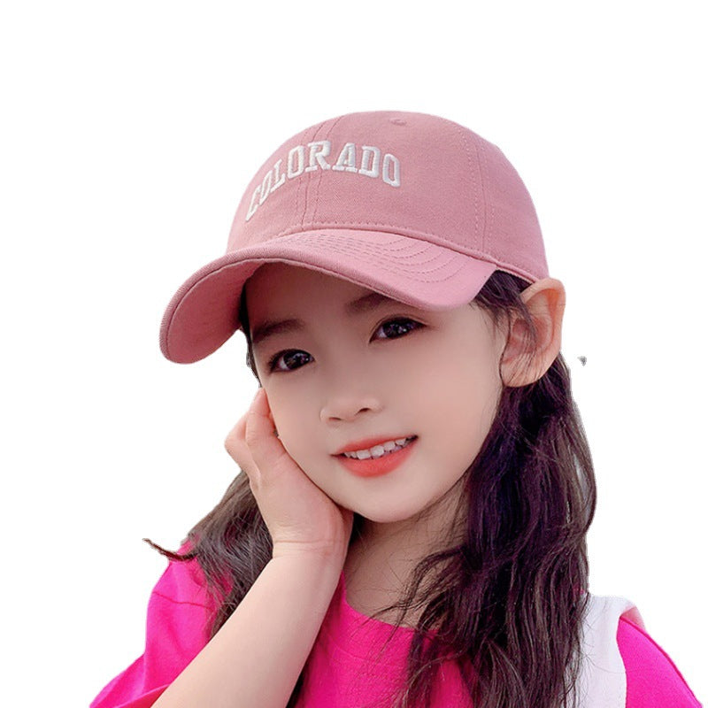 Children's Summer Letters Thin Breathable Sun Protection Sunshade Kids' Headwear