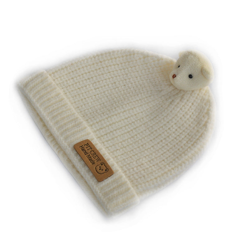 Children's Cat Brother Knitted Hat Cute Three-dimensional Kids' Headwear