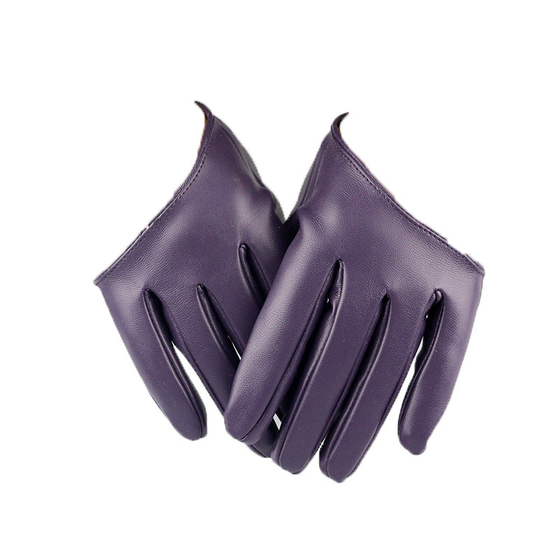 Women's Soles Full Finger Imitation Leather Dancing Gloves