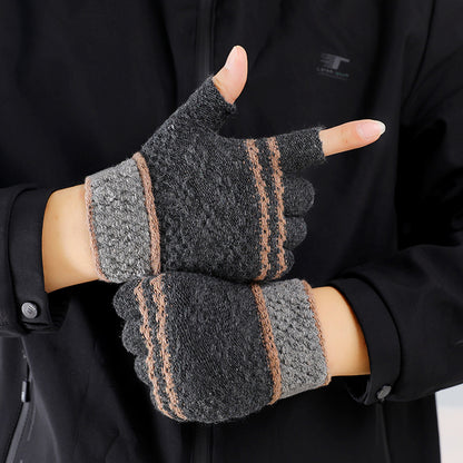 Men's Special Offer Winter Striped Full Finger Fashion Gloves