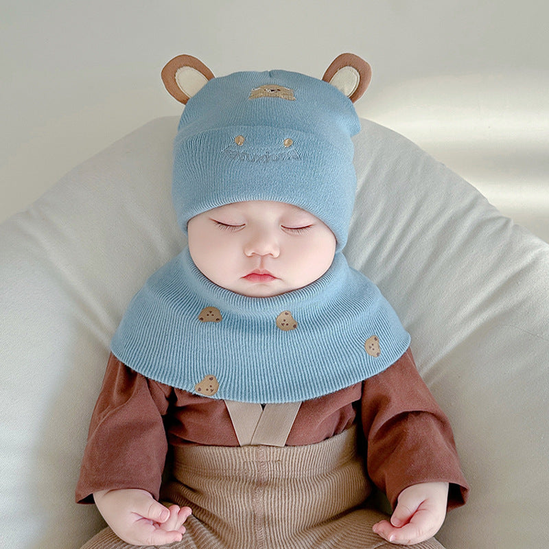 Cartoon Bear Hat Thin Cotton Born Beanie Kids' Headwear