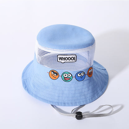 Children's Cartoon Mesh Summer Sun Protection Hat Male Kids' Headwear