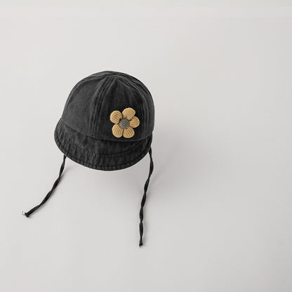 Simple Small Flower Peaked Little Hat Kids' Headwear