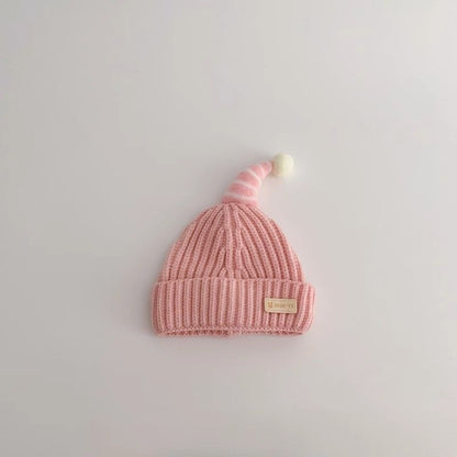 Warm Earflaps Woolen Hat Cute Boys Knitted Thickened Kids' Headwear